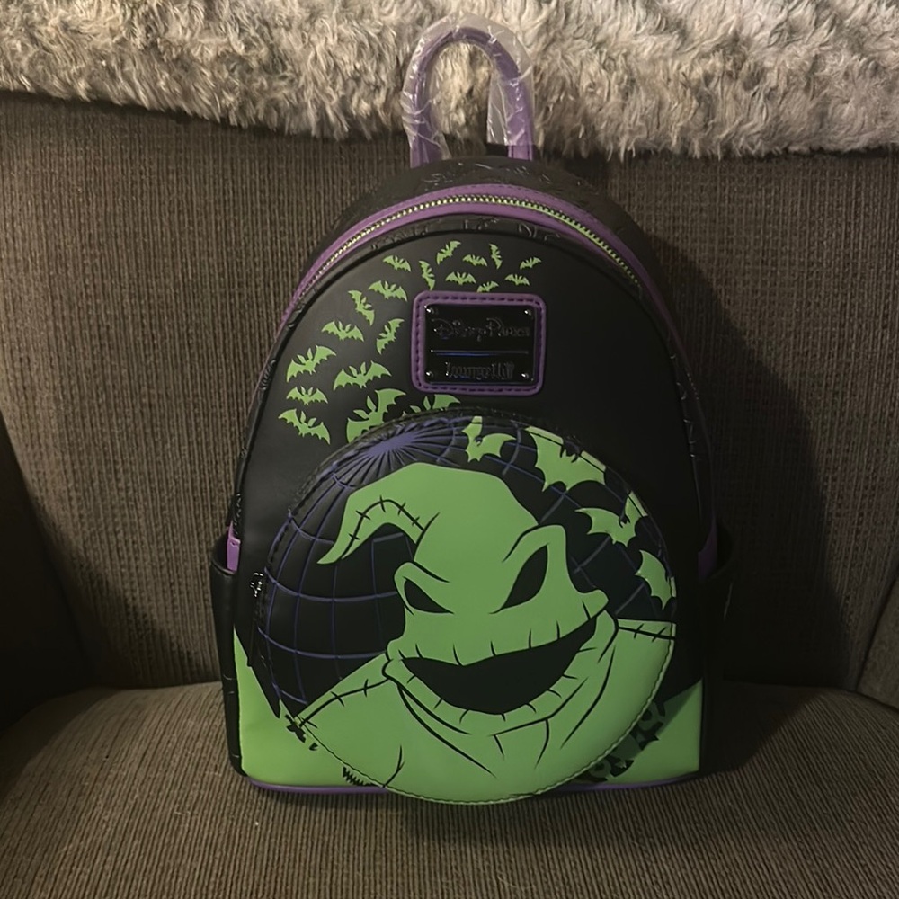 Loungefly glow in the dark Black and Green Oogie Boogie Backpack